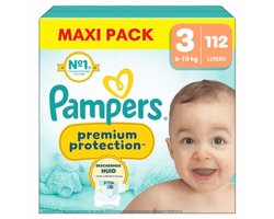 Pampers Premium Protection Luiers Maat 3 (6-10 kg) - 112 stuks