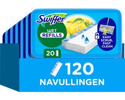 Swiffer Vochtige Vloerdoekjes - Dweil Navullingen - Citrus Fresh - 6 x 20 = 120 stuks