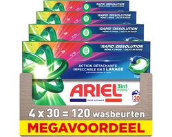 Ariel 3in1 Wasmiddel Pods Kleur- 4 x 30 stuks - 120 wasbeurten
