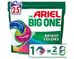 Ariel 3in1 Wasmiddel Pods The Big One - Kleur - 25 wasbeurten