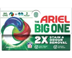 Ariel 3in1 Wasmiddel Pods The Big One Original - 4 x 15 stuks