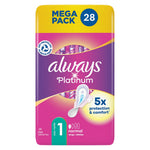 Always - Maandverband - 1 Normal Wings - Platinum - 5x Protection & Comfort - 28 Stuks