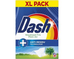 Dash Waspoeder Wasdraad Fris 80 Wasbeurten - 4,4 kg