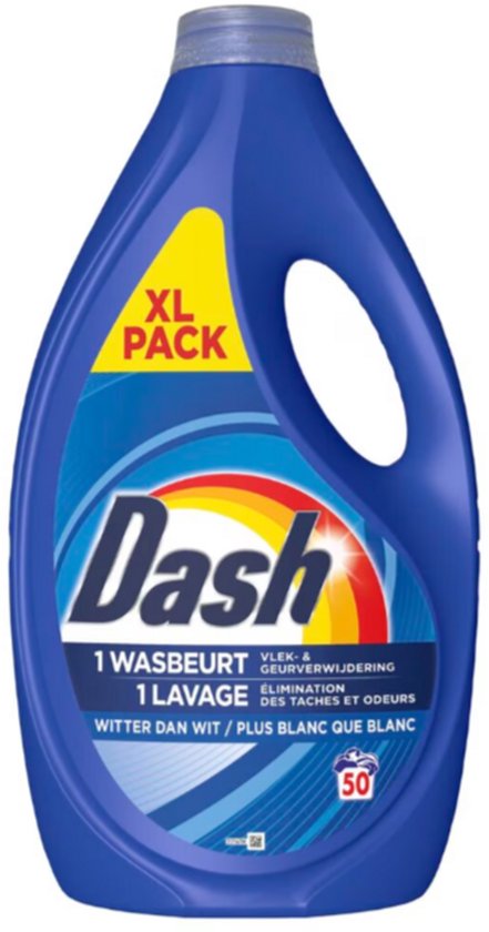 Dash Wasmiddel WIT - 2250ml - 50 wasbeurten