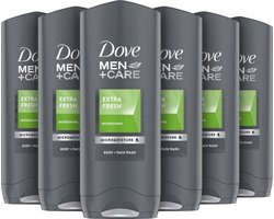 Dove Douchegel Men+Care Extra Fresh - 6x 250 ml - Voordeelverpakking