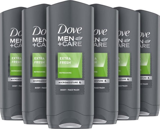 Dove Douchegel Men+Care Extra Fresh - 6x 250 ml - Voordeelverpakking