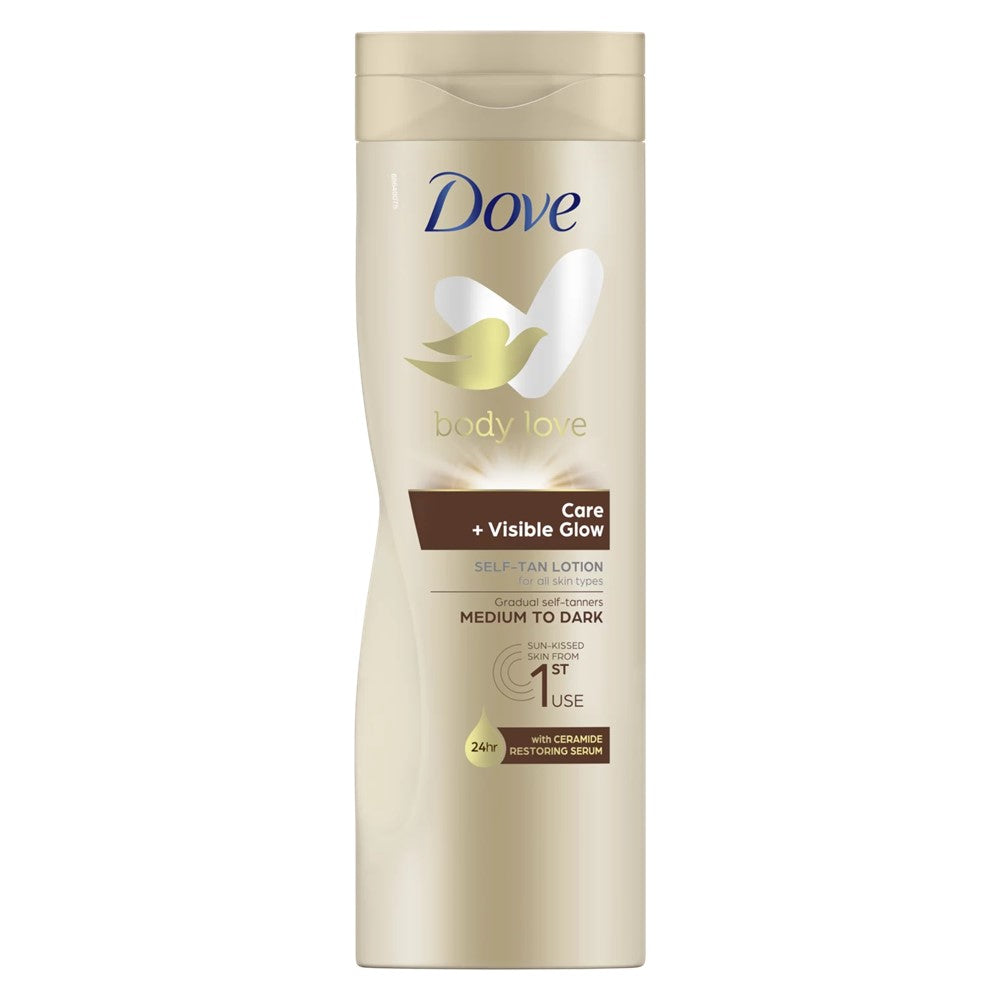 Dove Body Love - Bodylotion - Self-Tan Lotion - Care+Visible Glow - 400ml