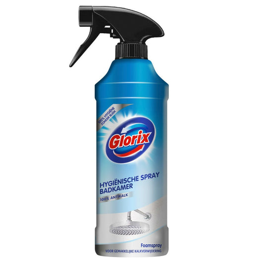 Glorix - Badkamerreiniger - Spray - Hygienische Spray - 100% Antikalk - 500ml