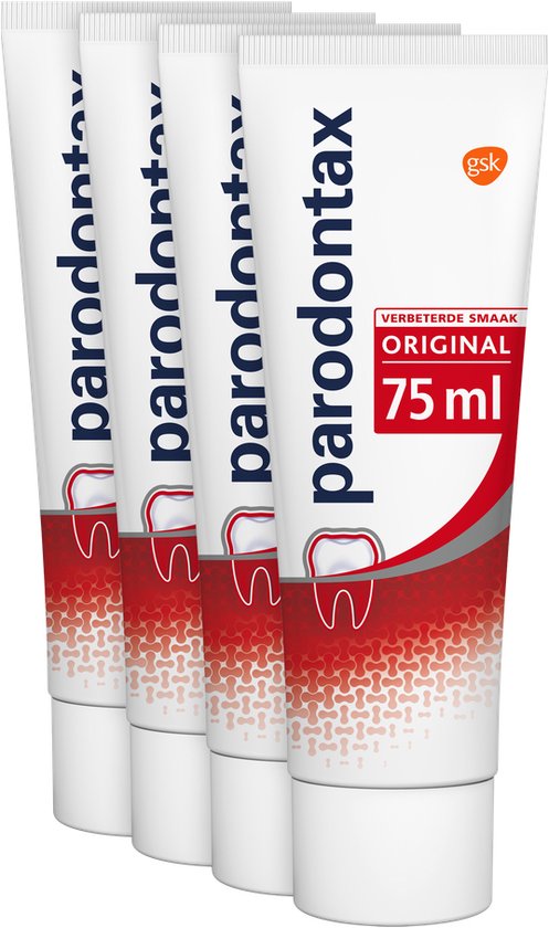Parodontax Original - dagelijkse Tandpasta - tegen bloedend tandvlees - 4x75 ml