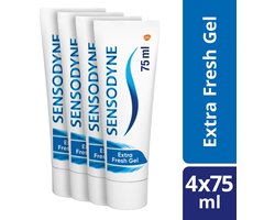 Sensodyne Extra Fresh Gel - 4 X 75 ML - Tandpasta voor gevoelige tanden