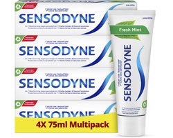 Sensodyne Fresh Mint – Tandpasta – Gevoelige tanden – Multipack – 4 x 75 ml