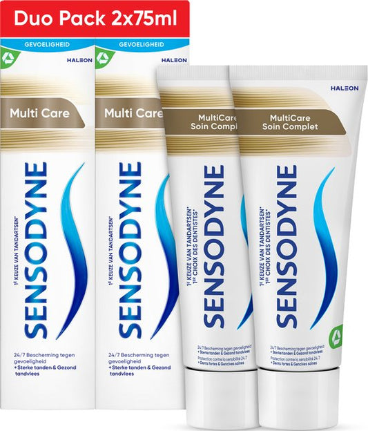 Sensodyne Multi Care – Tandpasta – Gevoelige tanden – Duo Pack – 2 x 75 ml