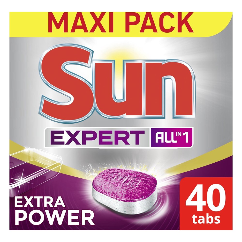 Sun All-in One - Vaatwas - Tablet - Expert - Extra Power - 40Wb/700g