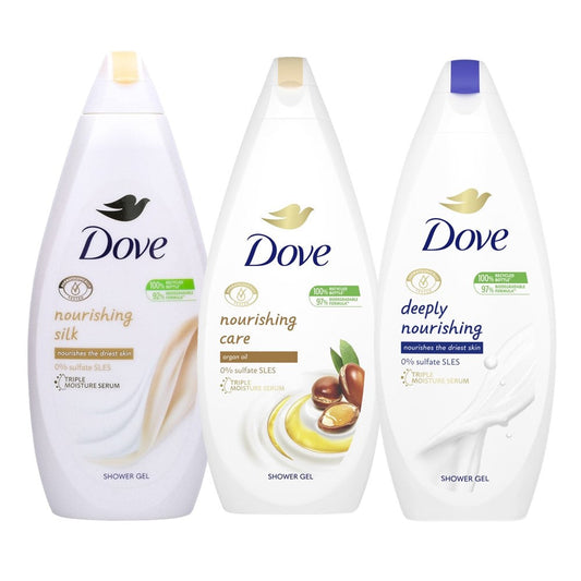 Dove - Douchegel - Gemengde Doos - 3 Assortimenten - 6x750ml