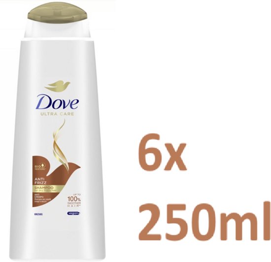 Dove - Shampoo - Anti Frizz - 250ml x 6 - Voordeelverpakking