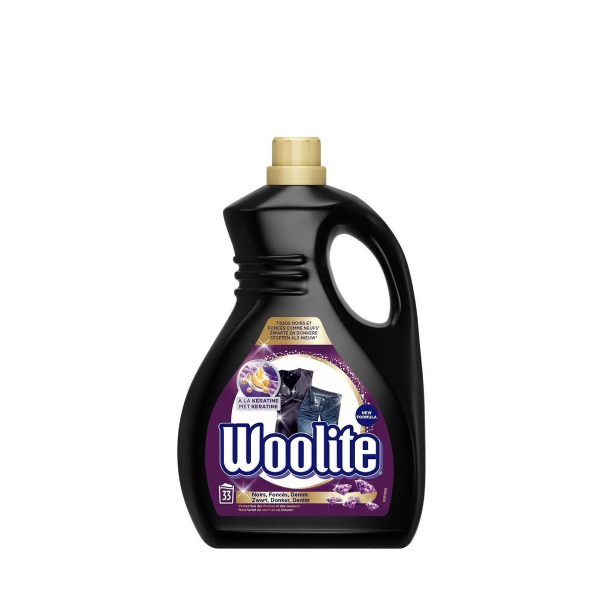 Woolite - Wasmiddel - Vloeibaar - Zwart, Donker, Denim - 33Wb/2L