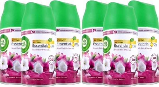 Air Wick - Freshmatic - Luchtverfrisser Navulling - Lelie - 6 x 250 ML - Voordeelverpakking