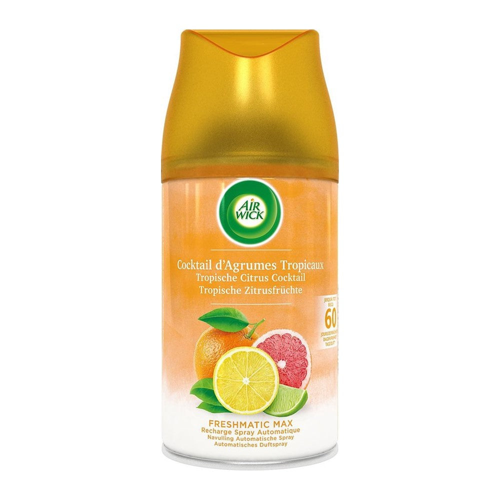 Air Wick - Luchtverfrisser - Navulling - Tropical Citrus Cocktail - Black - 250ml