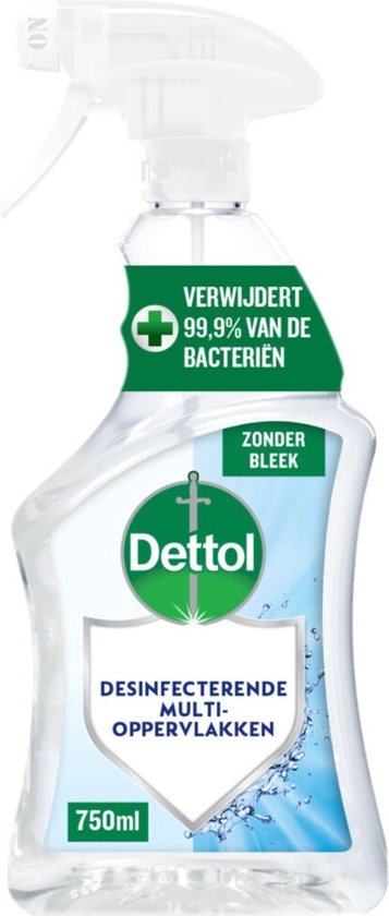 Dettol - Allesreiniger - Spray - Zonder Bleek - Perfecte Hygiëne - 750ml