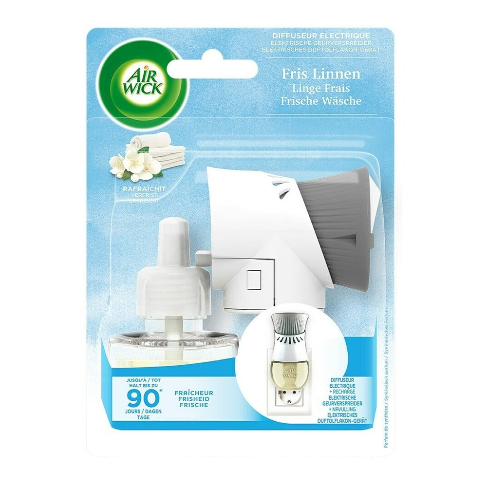 Air Wick - Elektrisch Luchtverfrisser - Starterset - Fris Linnen - 19ml