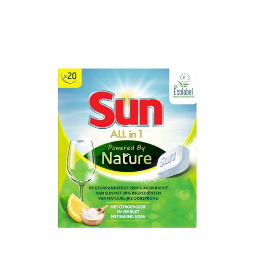 Sun All in 1 - Vaatwas - Tablet - Citroen - 20 Wasbeurten - 360g