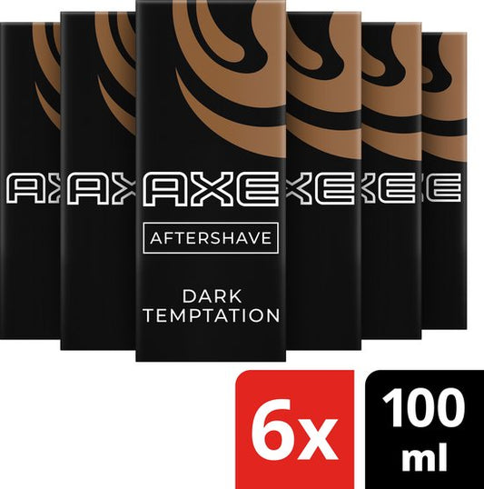 Axe Dark Temptation Aftershave - 6 x 100 ml - Voordeelverpakking