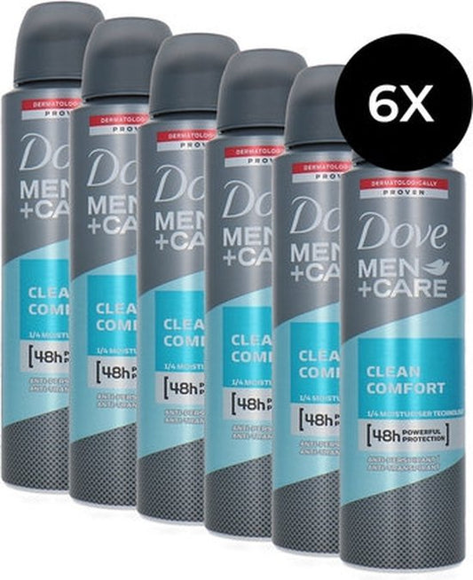 Dove - Deodorant - Clean Comfort - 150ml x 6