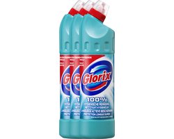 Glorix Bleek Eucalyptus - 3 x 750 ml - Toiletreiniger - Voordeelverpakking