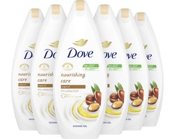 Dove Nourishing Care Douchegel - 6 x 250 ml - Voordeelverpakking