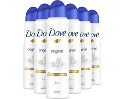 Dove Original Anti-transpirant Spray Vrouw - 6 x 150 ml - Voordeelverpakking