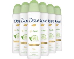Dove Go Fresh Anti-transpirant Deodorant Spray Cucumber - 6 x 150 ml - Voordeelverpakking