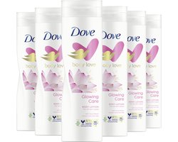 Dove Body Love Bodylotion - Glowing Care - voor een gehydrateerde, zijdezachte en stralende huid - 6 x 250 ml