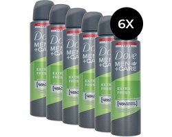 Dove Men+Care - Deodorant - Spray - Extra Fresh - 150ml x 6