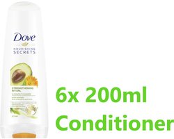 Dove Nourishing Secrets - Conditioner - Strengthening Ritual - Avocado - 6x 200ml - Voordeelverpakking