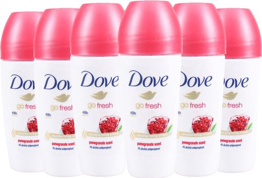 Dove Deo Roller Go Fresh Granaatappel - Voordeelverpakking 6 Stuks