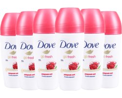 Dove Deo Roller Go Fresh Granaatappel - Voordeelverpakking 6 Stuks