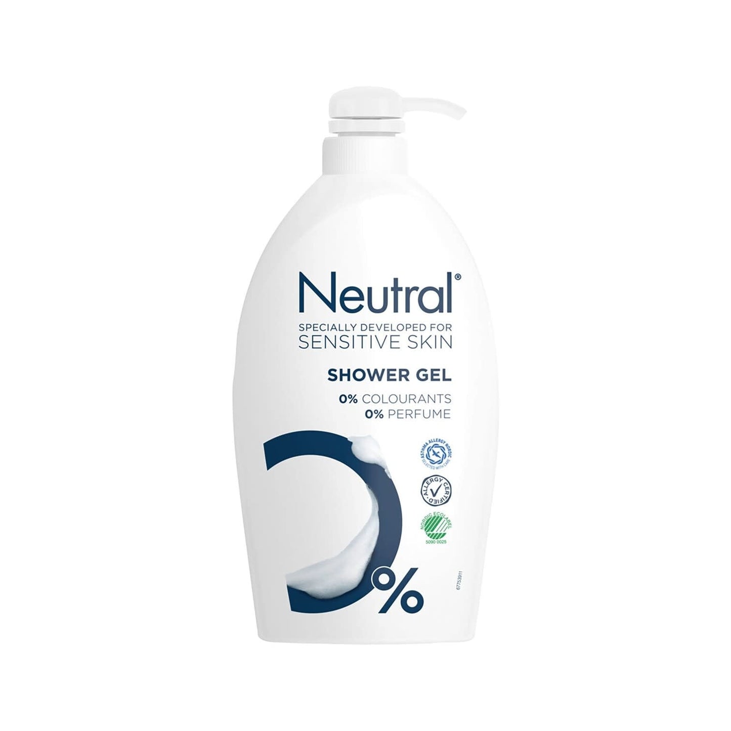 Neutral - Douchegel - Met Pomp - Sensitive Skin - 0% Colourants & Perfume - 1L