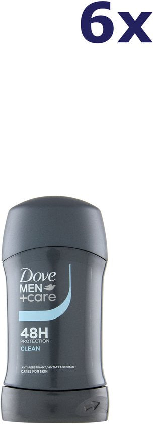 Dove Men + Care Clean Comfort Deo Stick - 6 x 50 ml