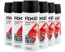 Axe anarchy for her Body Spray - 150 ml - deodorant - 6 st - Voordeelverpakking