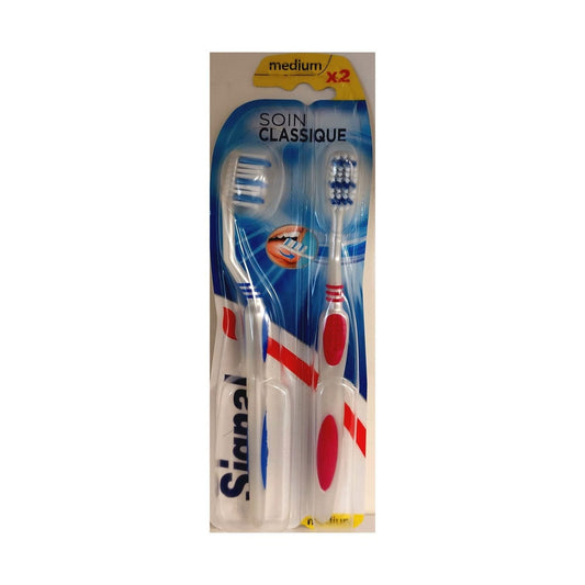 Signal - Tandenborstel - Soin Classique Medium - Duo Pack - 2 Stuks