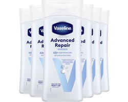 Vaseline Intensive Care Bodylotion - Advanced Repair - met Ultra-Hydrating Lipids, helpt de huid van binnenuit te herstellen - 6 x 200 ml