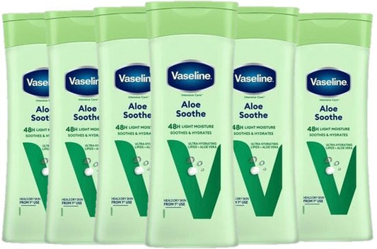 Vaseline Aloe Soothe Bodylotion - 6 x 400 ml