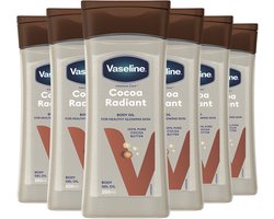 Vaseline Intensive Care Body Gel Oil - Cocoa Radiant - met pure cacaoboter, voedende oliën en microdruppels Vaseline-jelly - 6 x 200 ml