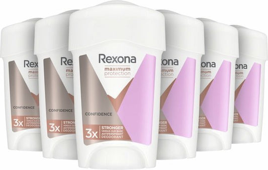 Rexona Women Maximum Protection Anti-Transpirant Deodorant Stick - Confidence - 6 x 45 ml - Voordeelverpakking