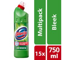 15x Glorix Bleek Dennen 750 ml