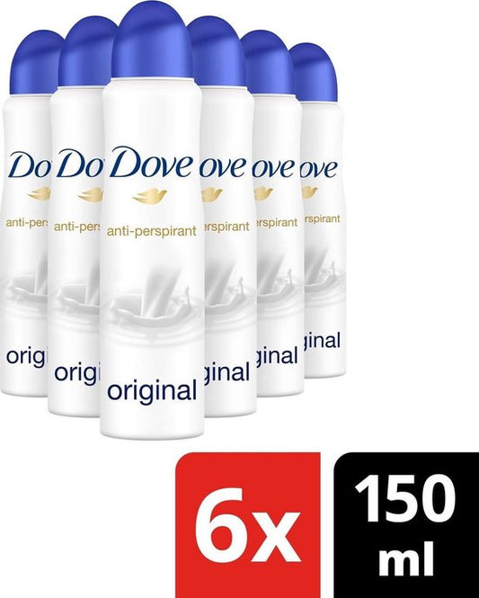 Dove - Deodorant - Spray - Original - 150ml x 6