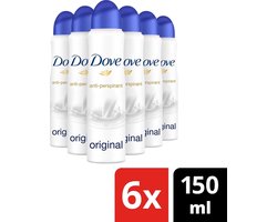 Dove - Deodorant - Spray - Original - 150ml x 6