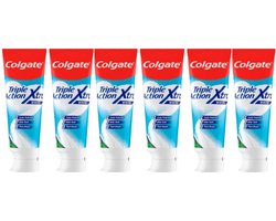 Colgate Triple Action Whitening tandpasta - 6x75ml - Voor Witte Tanden - Voordeelverpakking