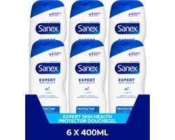 Sanex Expert Skin Health Protector Douchegel - 6 x 400ml - Voor Alle Huidtypes - Voordeelverpakking