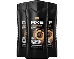 Axe Showergel Dark Tempatation - 3x 400ml - Voordeelverpakking